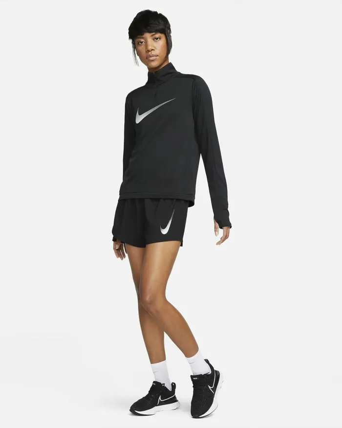 Women Nike Shorts Swoosh Black