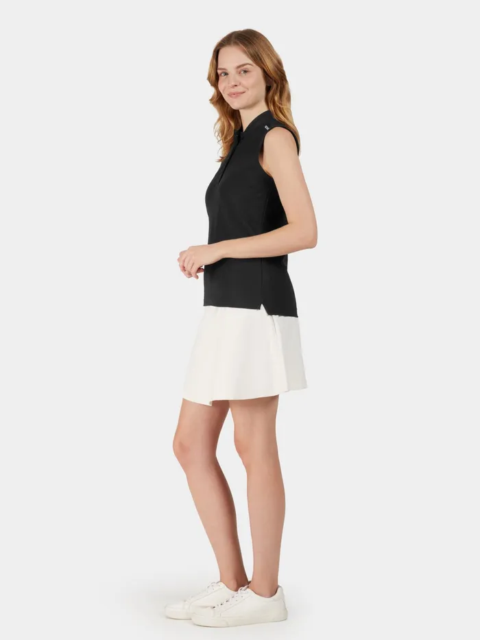 Women Nikki Sleeveless Polo Black Didriksons TShirts