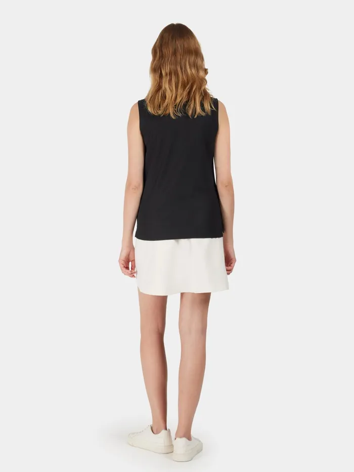 Women Nikki Sleeveless Polo Black Didriksons TShirts