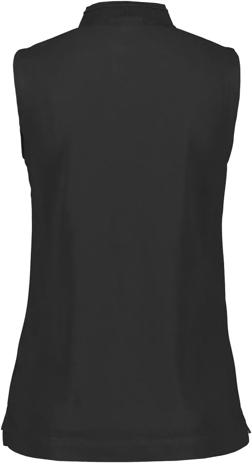 Women Nikki Sleeveless Polo Black Didriksons TShirts