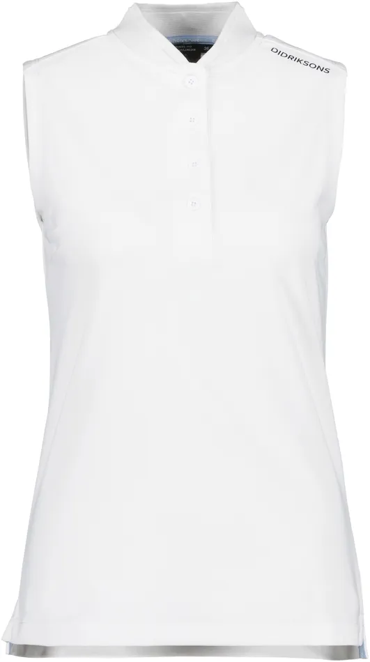 Women Nikki Sleeveless Polo Snow White Didriksons TShirts