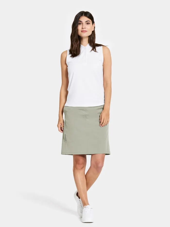 Women Nikki Sleeveless Polo Snow White Didriksons TShirts