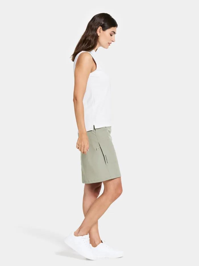 Women Nikki Sleeveless Polo Snow White Didriksons TShirts