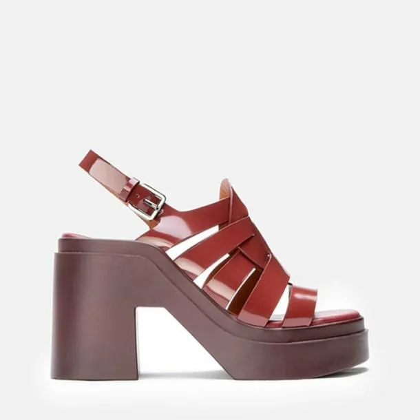 Women NINDY Gloss Garnet Clergerie Sandals
