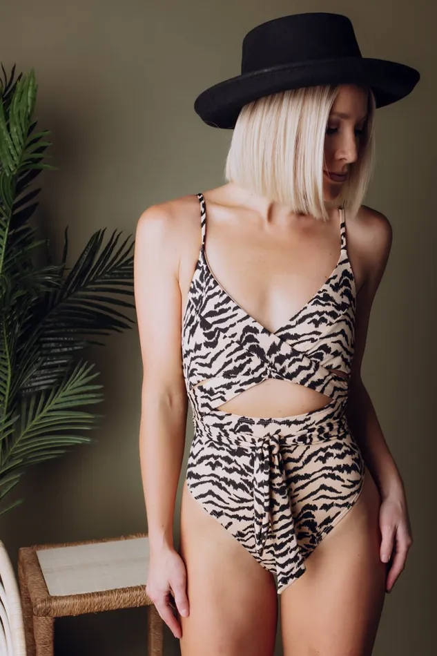 Women One Piece Baltic Born Cyprus One Piece Animal Stripe Women One Piece Baltic Born Cyprus One Piece Animal Stripe