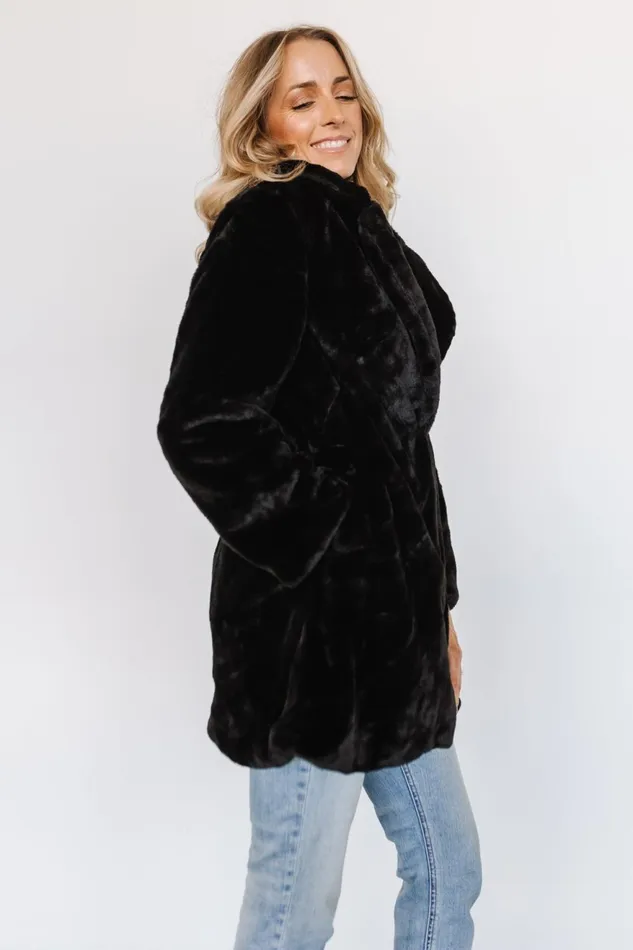 Women Outerwear Baltic Born Narla Faux Fur Coat Black Women Outerwear Baltic Born Narla Faux Fur Coat Black