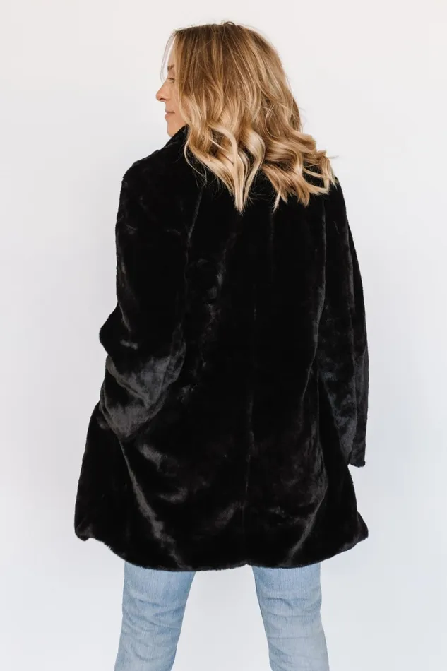 Women Outerwear Baltic Born Narla Faux Fur Coat Black Women Outerwear Baltic Born Narla Faux Fur Coat Black