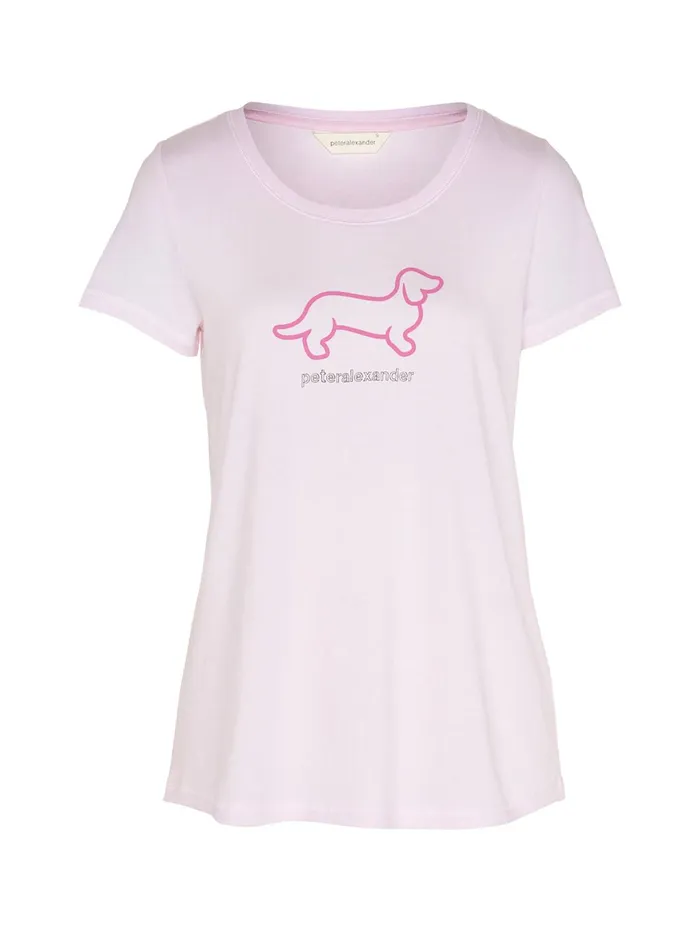 Women PA Classic Penny Tee Mid Pink Peter Alexander Classic Tops