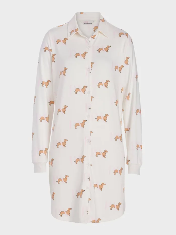Women PA Penny Long Sleeve Plush Nightshirt Multi Peter Alexander Nighties