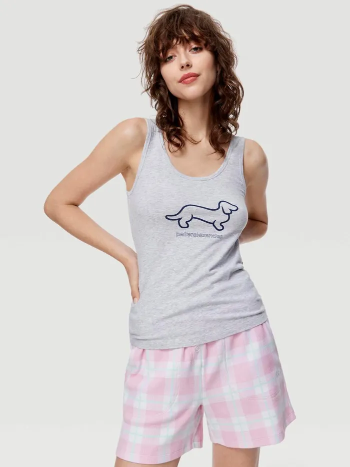 Women PA Penny Tank Pink Peter Alexander Classic Tops