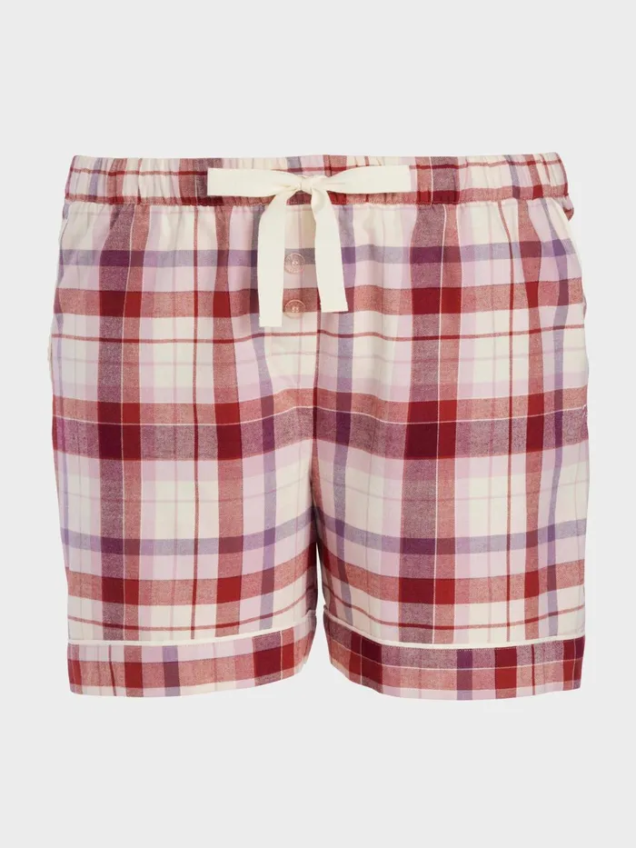 Women PA Plus Cream Check Short Multi Peter Alexander Shorts