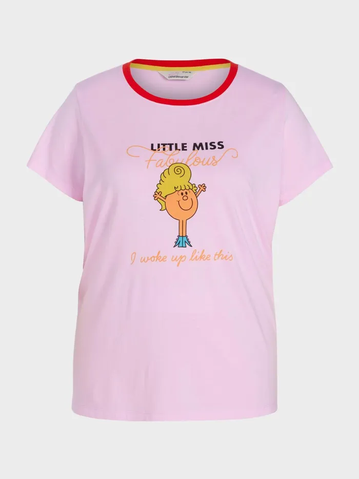 Women PA Plus Little Miss Fabulous Tee Pink Peter Alexander Tops