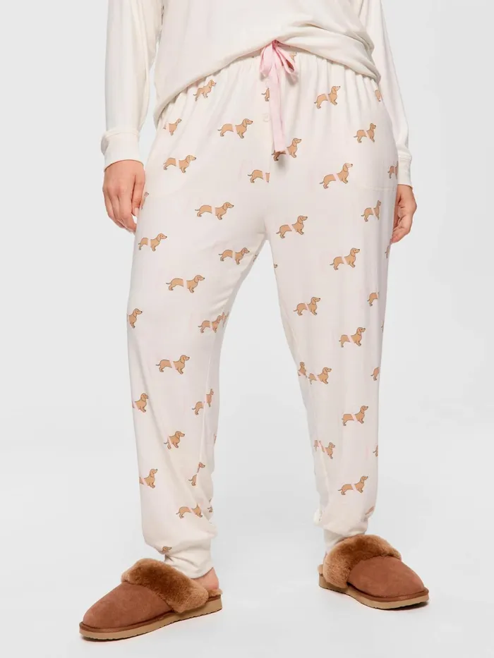 Women PA Plus Penny Plush Easy Pj Pant Multi Peter Alexander Online Only Styles