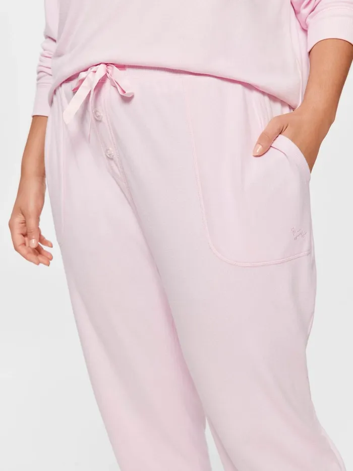 Women PA Plus Pink Plush Easy Pj Pant Pink Peter Alexander Lounge