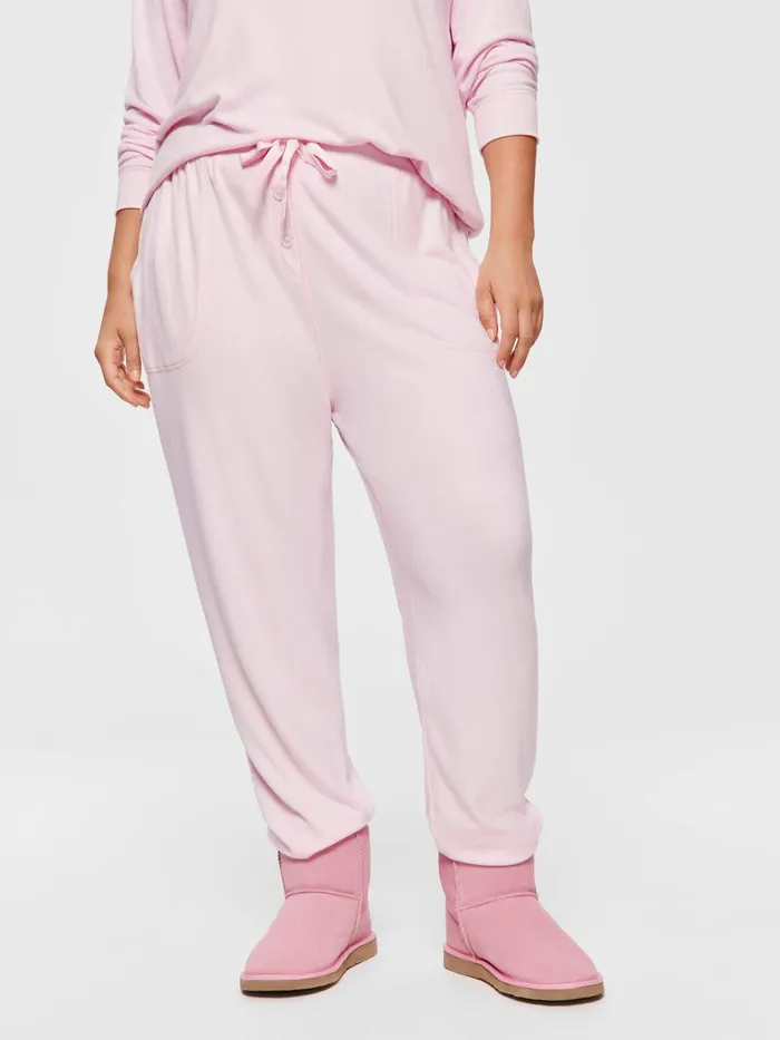 Women PA Plus Pink Plush Easy Pj Pant Pink Peter Alexander Lounge