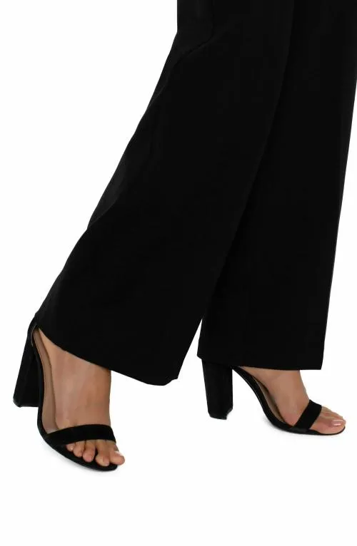 Women Pants Liverpool Los Angeles Kelsey Wide Leg Trouser Black