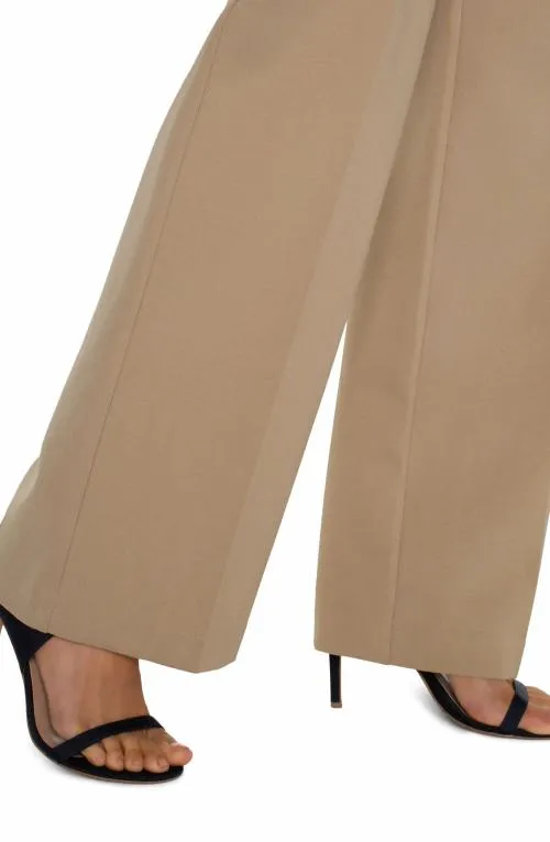 Women Pants Liverpool Los Angeles Kelsey Wide Leg Trouser Palo Santo