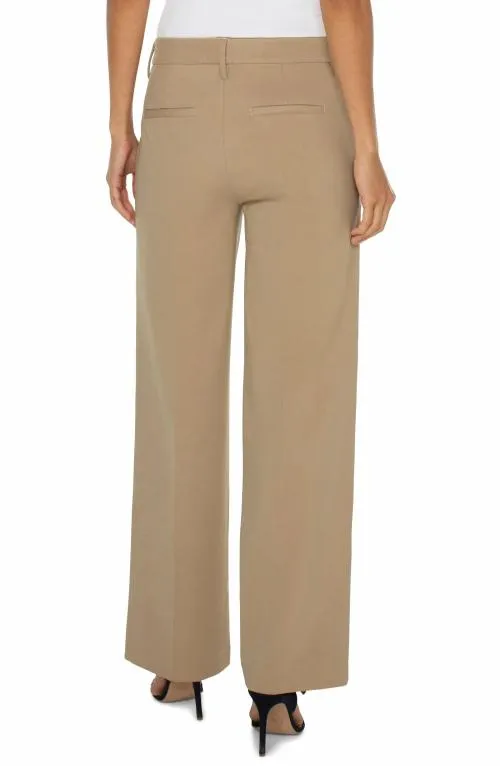 Women Pants Liverpool Los Angeles Kelsey Wide Leg Trouser Palo Santo
