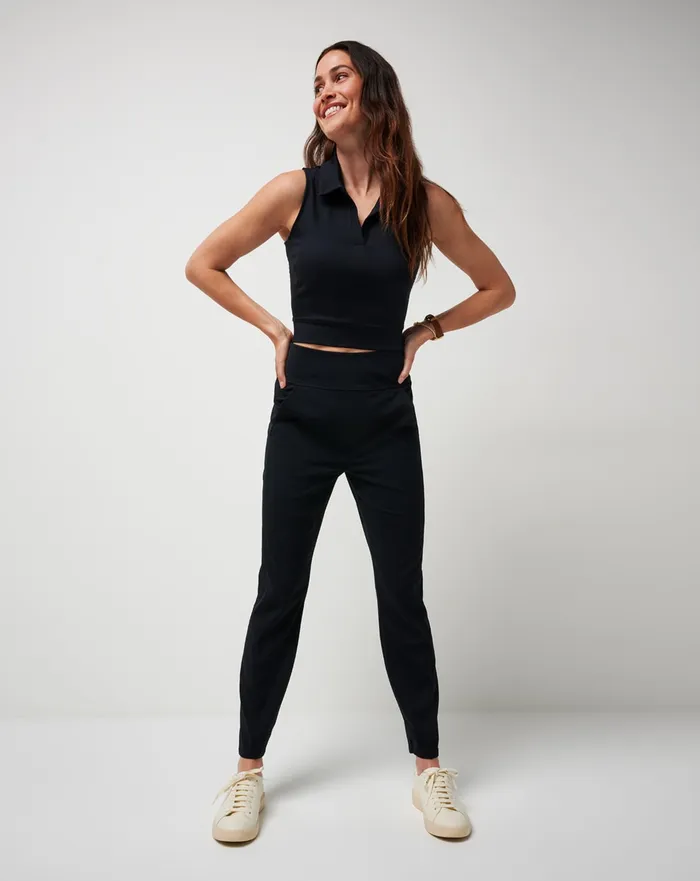 Women Pants TravisMathew MOVEKNIT RESILIENCE PANT Black