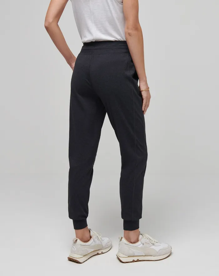 Women Pants TravisMathew MOVEKNIT TIE JOGGER Heather Black