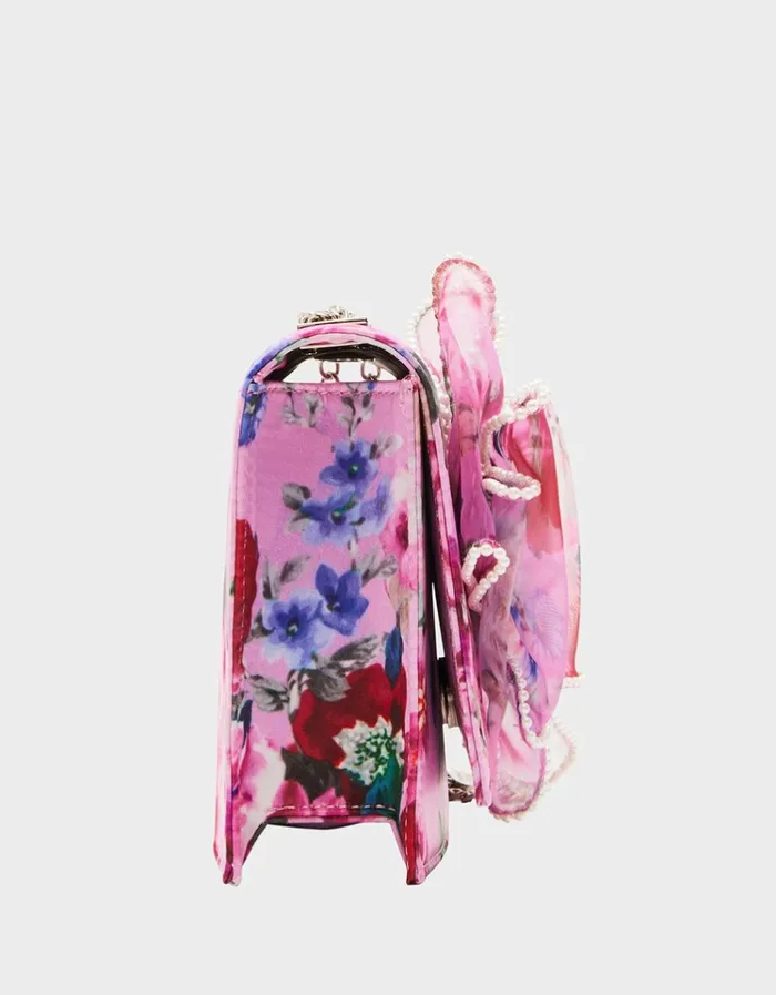 Women PEARL TRIMMED BOW BAG PINK Pink Betsey Johnson Women PEARL TRIMMED BOW BAG PINK Pink Betsey Johnson