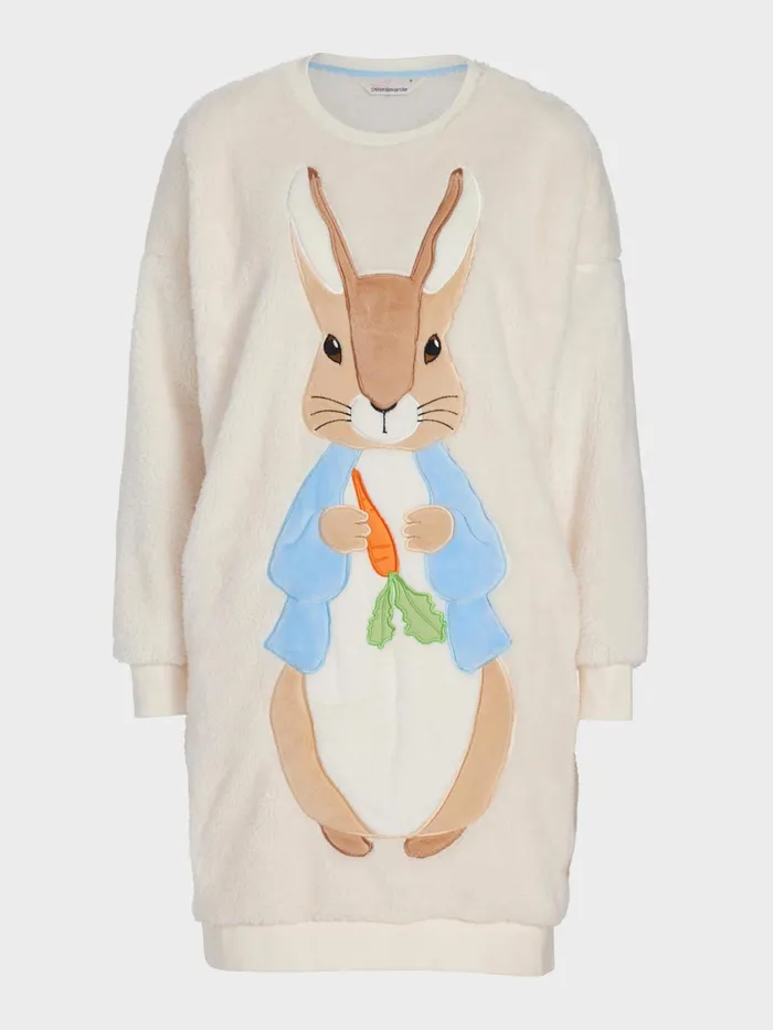 Women Peter Rabbit Fleece Sweater Nightie Multi Peter Alexander Nighties