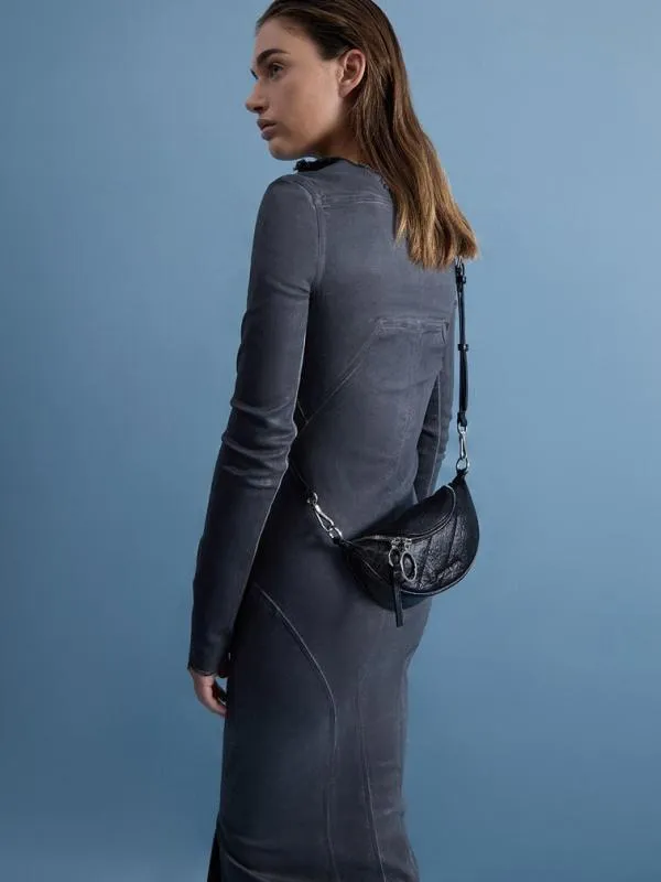 Women Philomena HalfMoon Crossbody Bag 8211 Noir CHARLES and KEITH Crossbody Bags