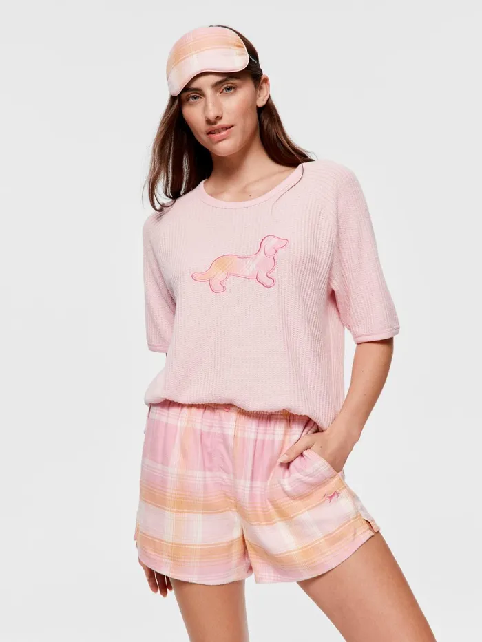 Women Pink and Orange Check Viscose Flannelette Fashion Short Multi Peter Alexander Shorts Women Pink and Orange Check Viscose Flannelette Fashion Short Multi Peter Alexander Shorts