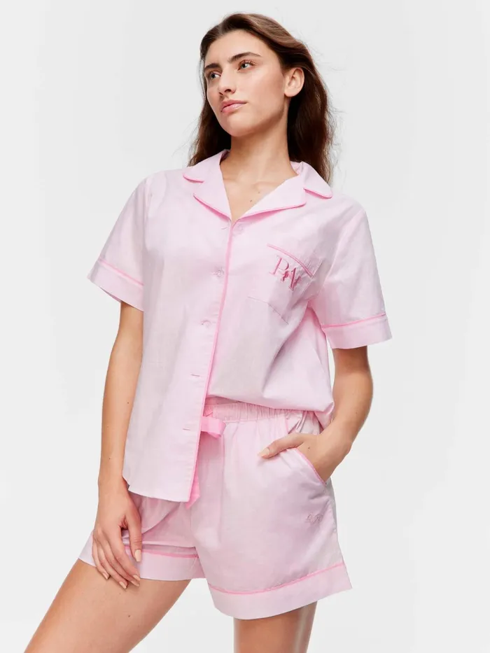 Women Pink Classic Mid Short Pink Peter Alexander Shorts