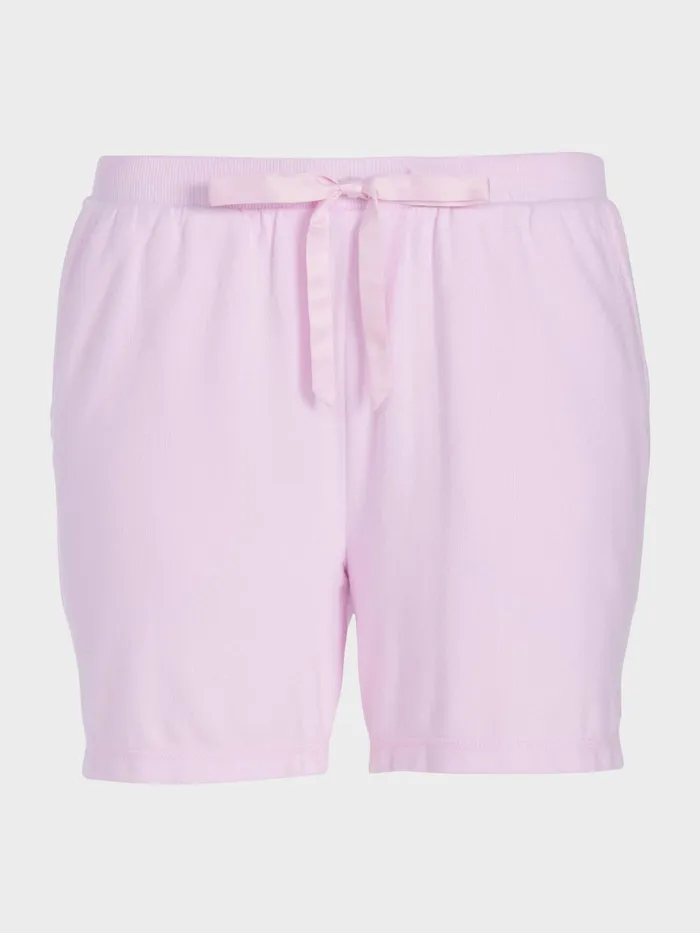 Women Pink Plush Mid Short Pink Peter Alexander Shorts