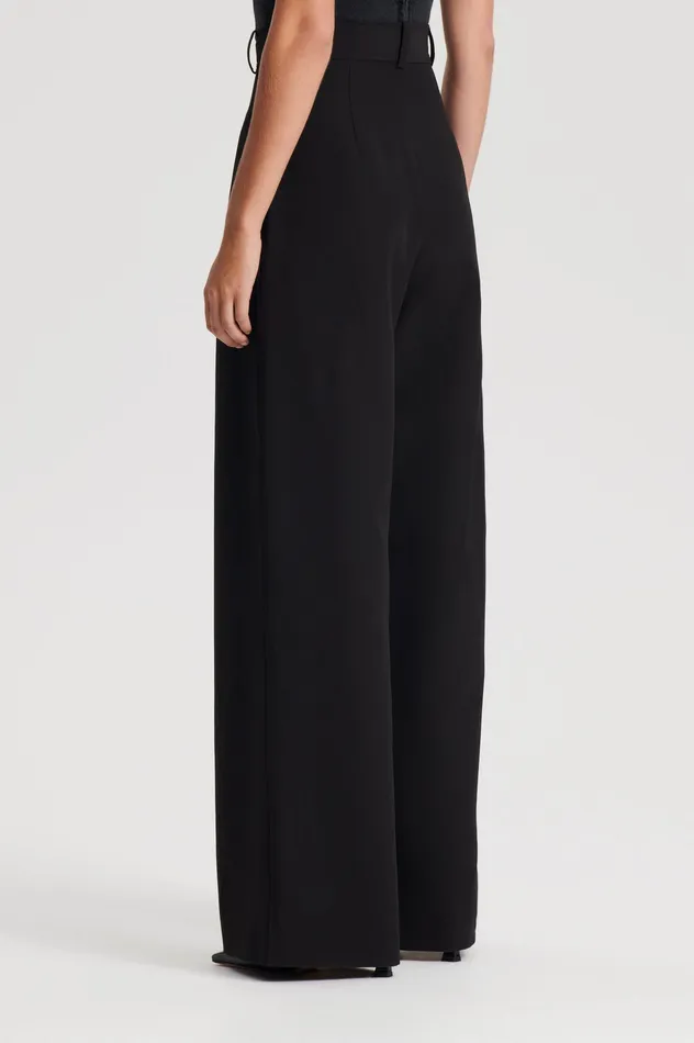 Women PLEAT DRAPE LEG TROUSER BLACK Trousers Scanlan Theodore Women PLEAT DRAPE LEG TROUSER BLACK Trousers Scanlan Theodore
