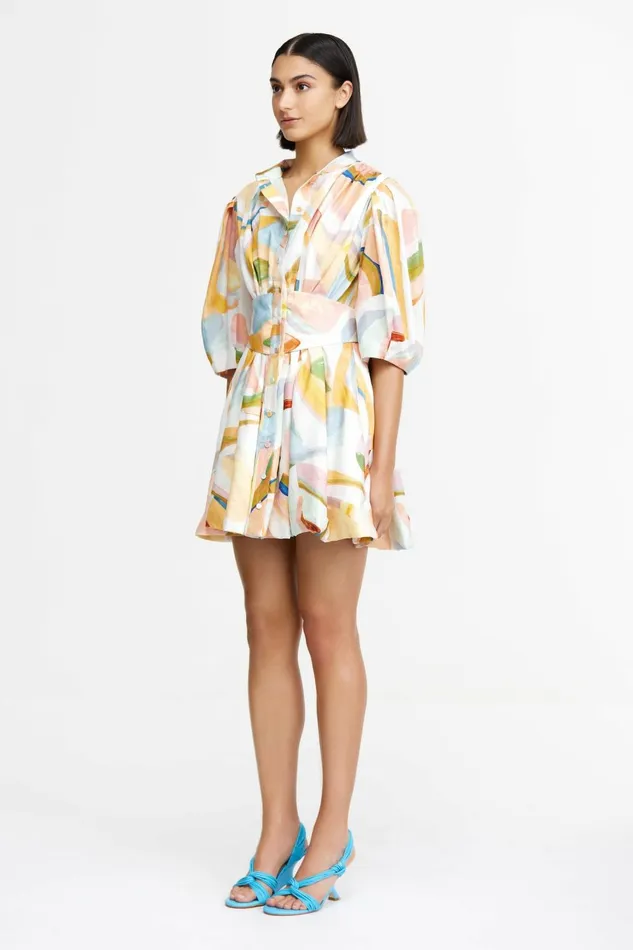 Women POSTHILL MINI DRESS Cubist Canyon Acler Mini Dresses