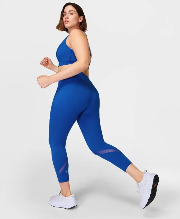 Women Power Icon 78 Leggings Lightning Blue Sweaty Betty Pocketed
