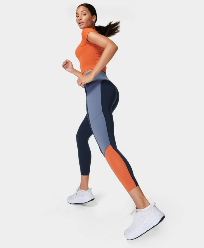 Women Power Ultrasculpt HighWaisted 78 Gym Legging Colour Block Endless Blue Sweaty Betty Pocketed Women Power Ultrasculpt HighWaisted 78 Gym Legging Colour Block Endless Blue Sweaty Betty Pocketed