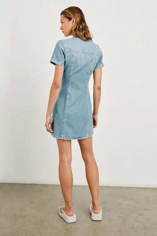 Women Rails Denim Saratoga Dress Faded Seaglass Women Rails Denim Saratoga Dress Faded Seaglass