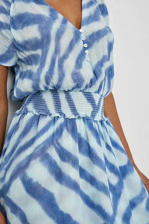 Women Rails Dresses and Rompers Karla Dress Blue Watercolor Stripes