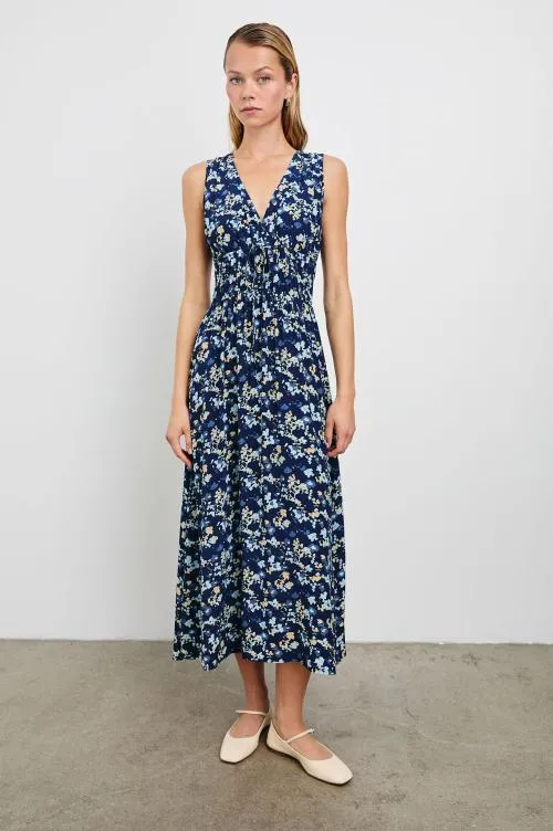 Women Rails Dresses and Rompers Lilith Dress Navy Flora