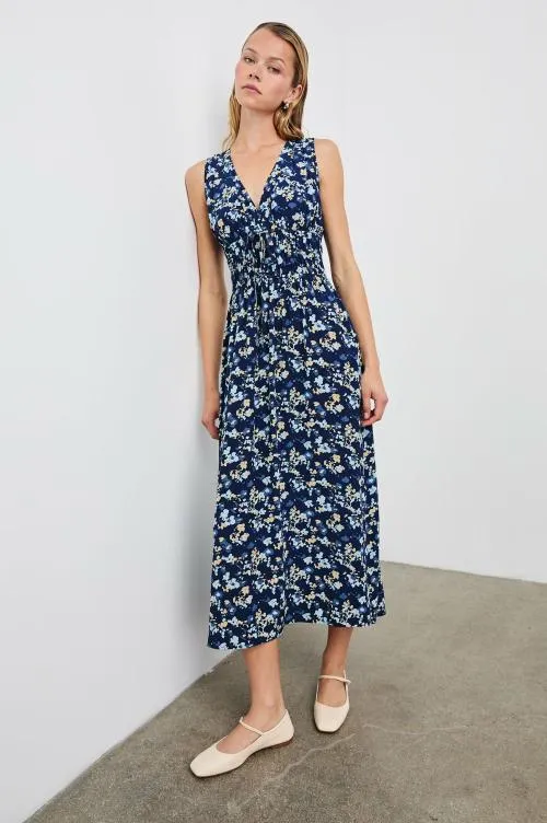 Women Rails Dresses and Rompers Lilith Dress Navy Flora