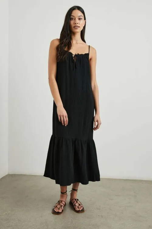 Women Rails Dresses and Rompers Marseille Dress Black Gauze