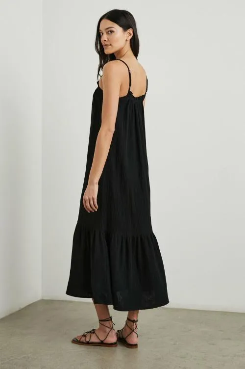 Women Rails Dresses and Rompers Marseille Dress Black Gauze Women Rails Dresses and Rompers Marseille Dress Black Gauze