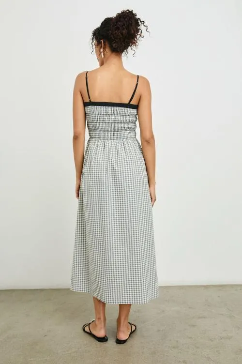 Women Rails Dresses and Rompers Primrose Dress Ivory Jet Gingham Women Rails Dresses and Rompers Primrose Dress Ivory Jet Gingham
