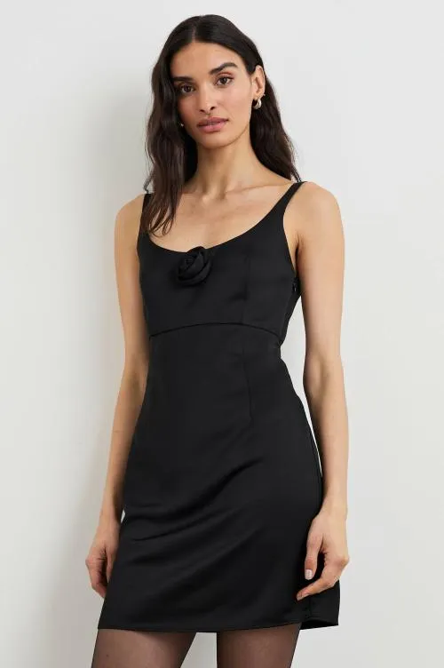 Women Rails Dresses and Rompers Rhys Dress Black Women Rails Dresses and Rompers Rhys Dress Black
