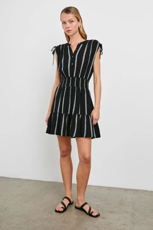 Women Rails Dresses and Rompers Samina Dress Ash Leno Stripe Women Rails Dresses and Rompers Samina Dress Ash Leno Stripe