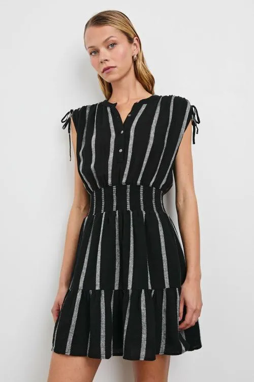 Women Rails Dresses and Rompers Samina Dress Ash Leno Stripe Women Rails Dresses and Rompers Samina Dress Ash Leno Stripe