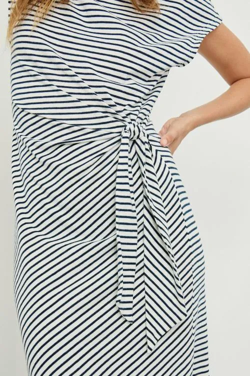 Women Rails Dresses and Rompers Selah Dress Ivory Navy Micro Stripe Women Rails Dresses and Rompers Selah Dress Ivory Navy Micro Stripe