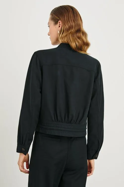 Women Rails Jackets and Coats Alma Jacket Black Women Rails Jackets and Coats Alma Jacket Black