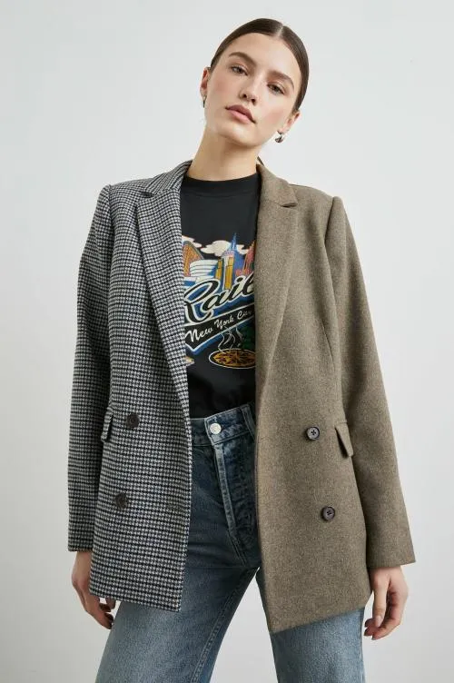 Women Rails Jackets and Coats Cody Blazer Mixed Mini Check