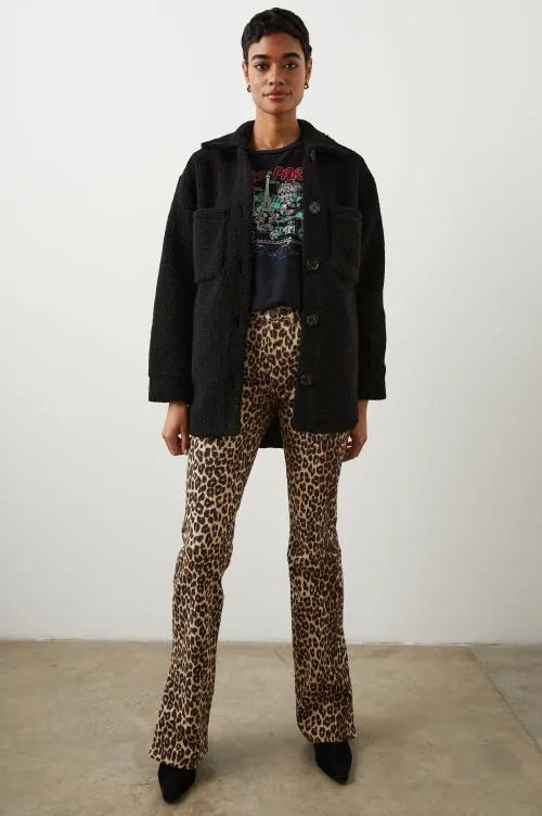 Women Rails Jackets and Coats Connie Shirt Jacket Black Teddy Women Rails Jackets and Coats Connie Shirt Jacket Black Teddy