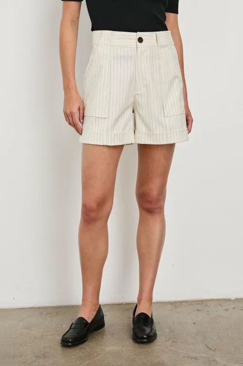 Women Rails Pants and Shorts Maryam Short Birch Pinstripe