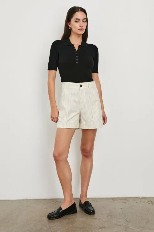 Women Rails Pants and Shorts Maryam Short Birch Pinstripe Women Rails Pants and Shorts Maryam Short Birch Pinstripe